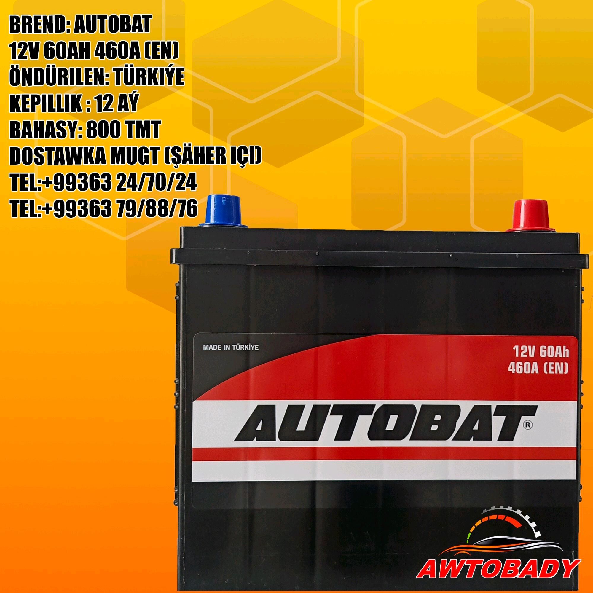 Akumulýator AUTOBAT 12V 60AH 750 TMT - Aşgabat - img 1
