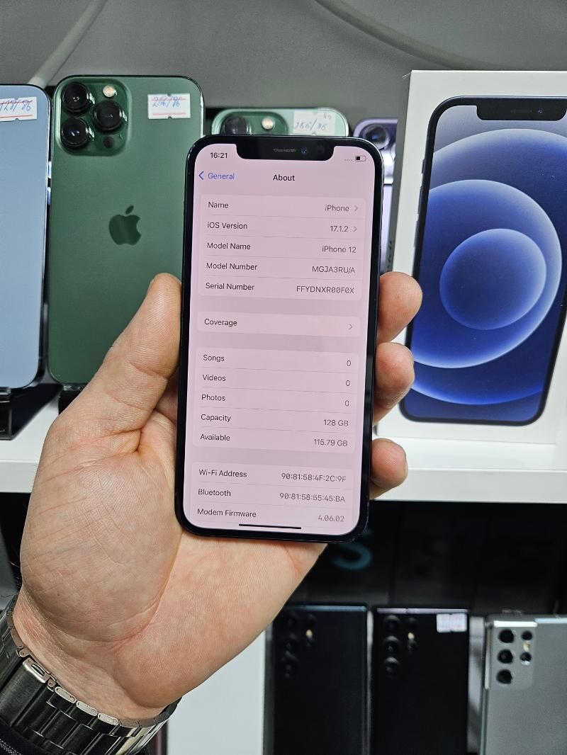 IPHONE 12 128 GB 86 BATAREY - Garaşsyzlygyň 15 ýyllygy Söwda Merkezi - img 3