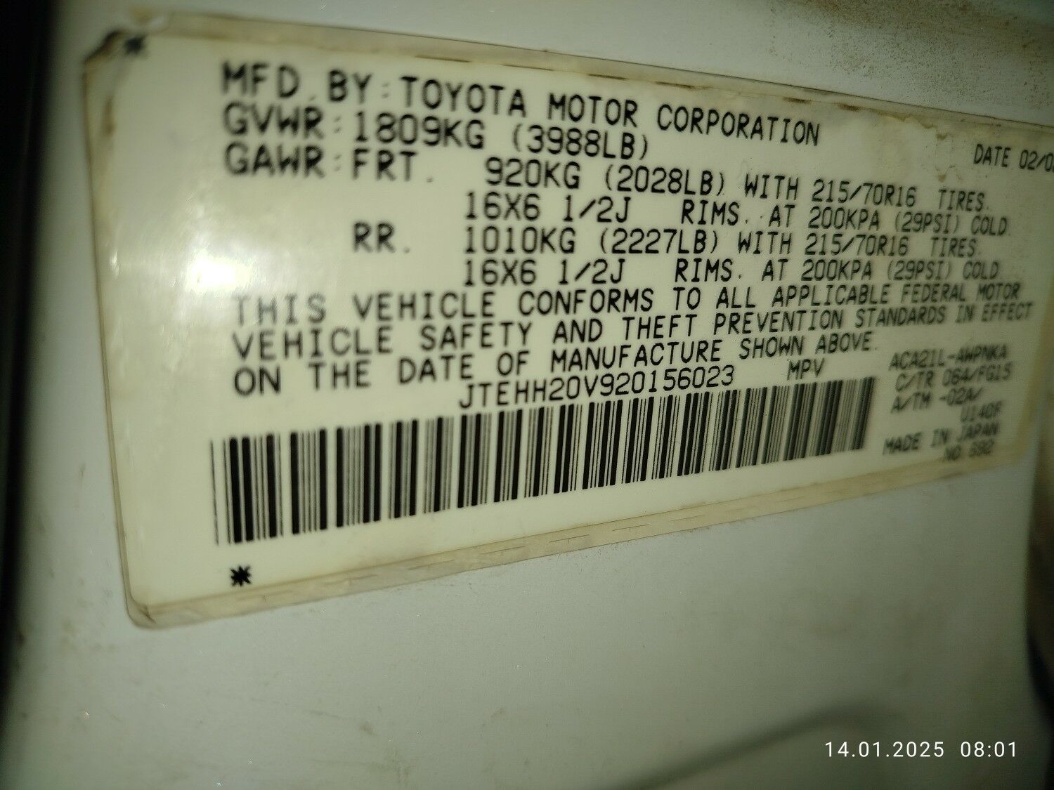 Toyota RAV4 2002 - 120 000 TMT - Gubadag - img 7