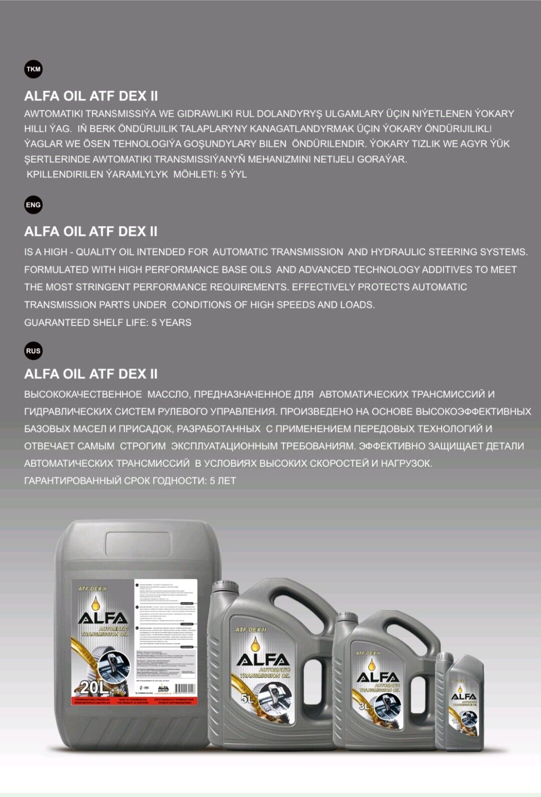 ALFA OIL full ýaglary 5L SN prisadkaly  10w-40 220 TMT - Ашхабад - img 9