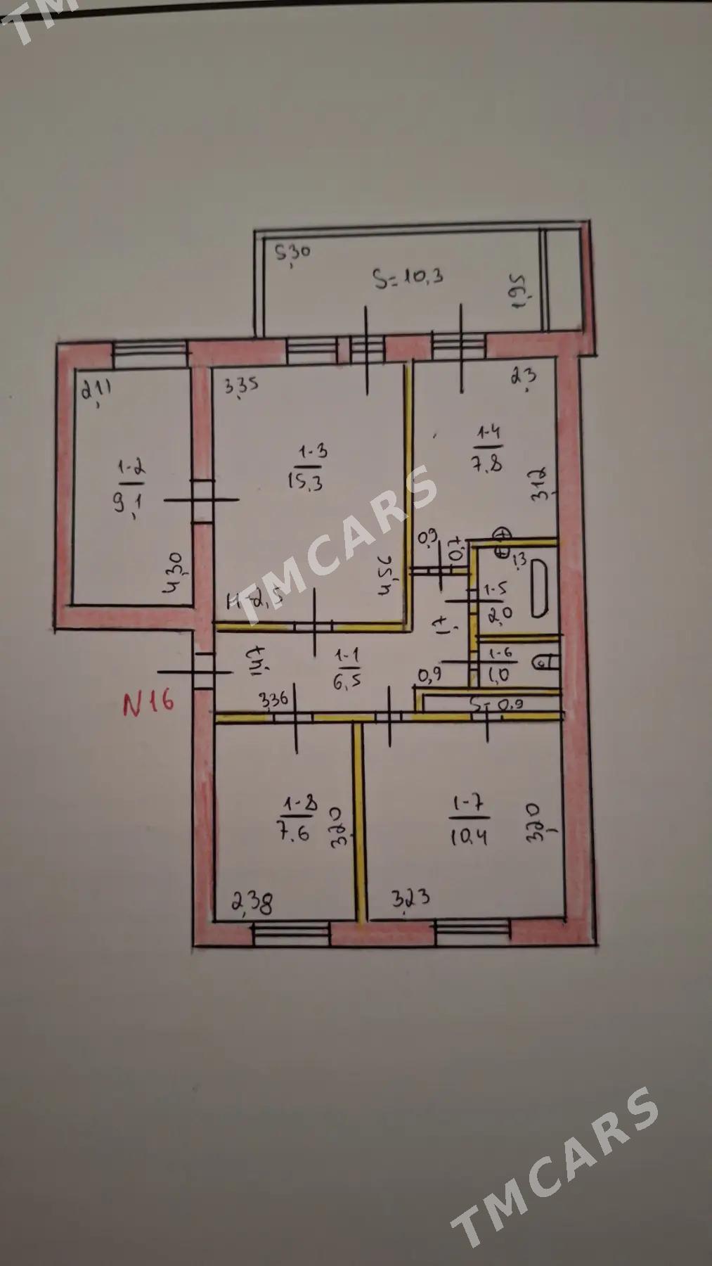 ️4MKR 4МКР 2-ETAŞ 4KOM JAÝ️ - Aşgabat - img 8