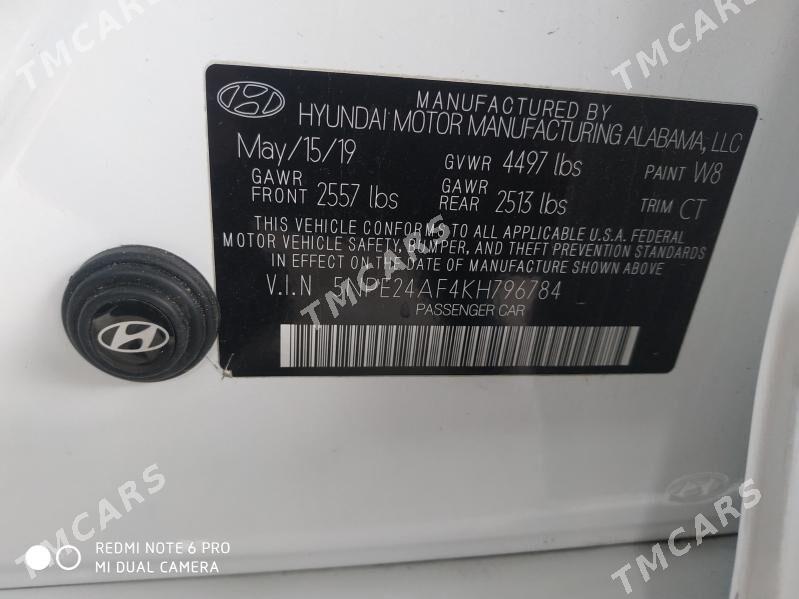 Hyundai Sonata 2019 - 192 000 TMT - Aşgabat - img 6