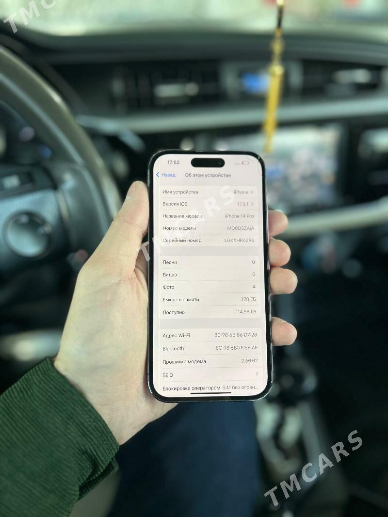 iphone 14 Pro 128GB 90%ZA/A - Aşgabat - img 3