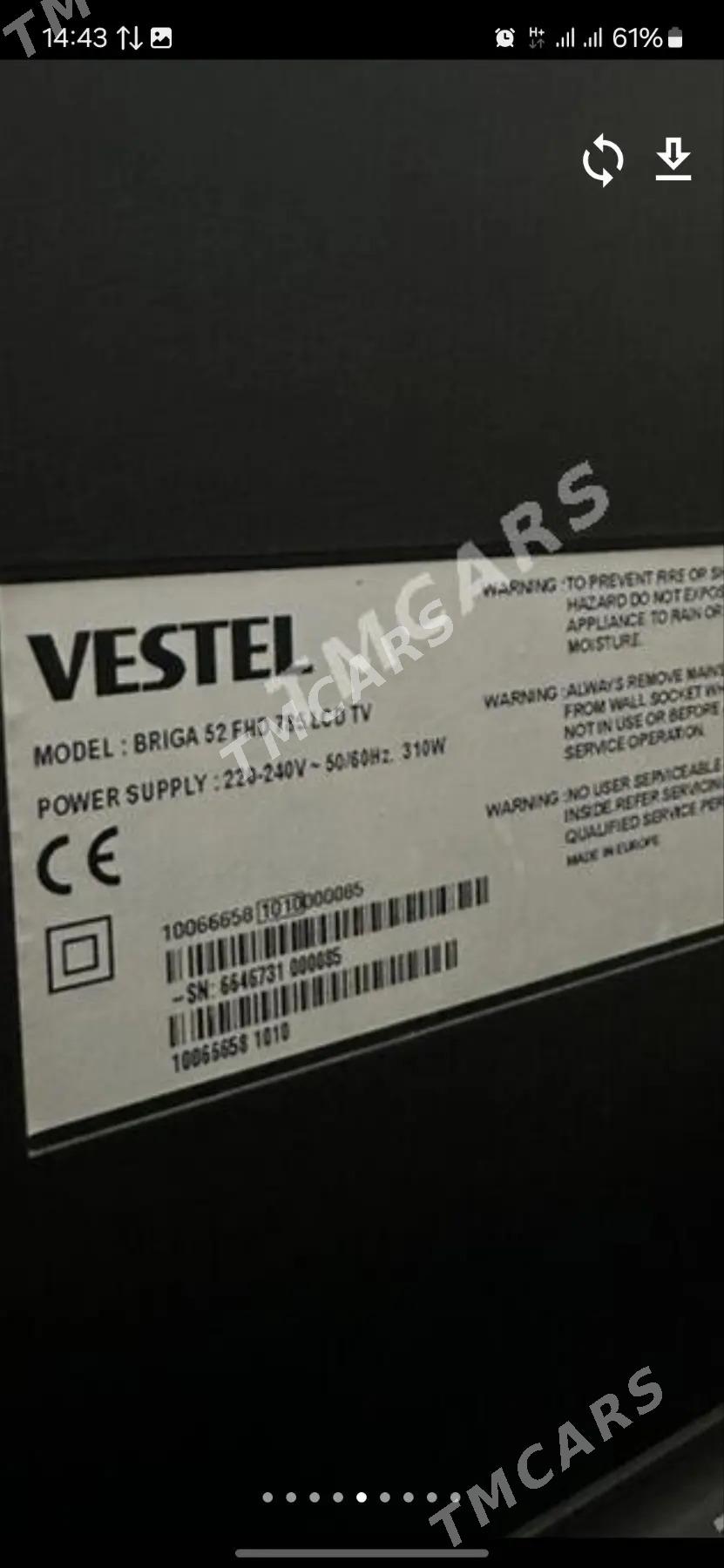 Telewizor Vestel Briga-Vestel - Ашхабад - img 3