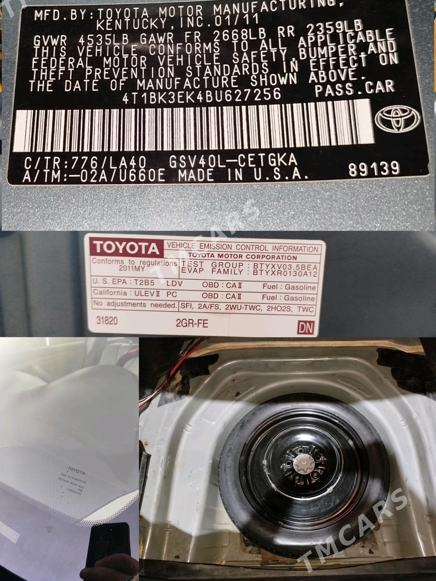 Toyota Camry 2011 - 240 000 TMT - Туркменабат - img 7