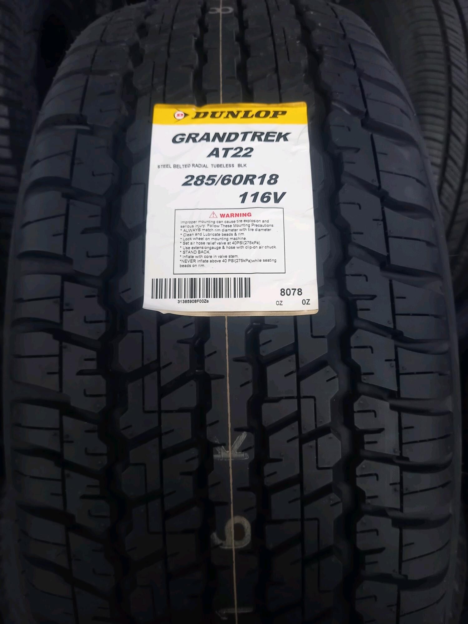 Tekerler 285.60 r18 Dunlop ak hat - 11 mkr - img 3