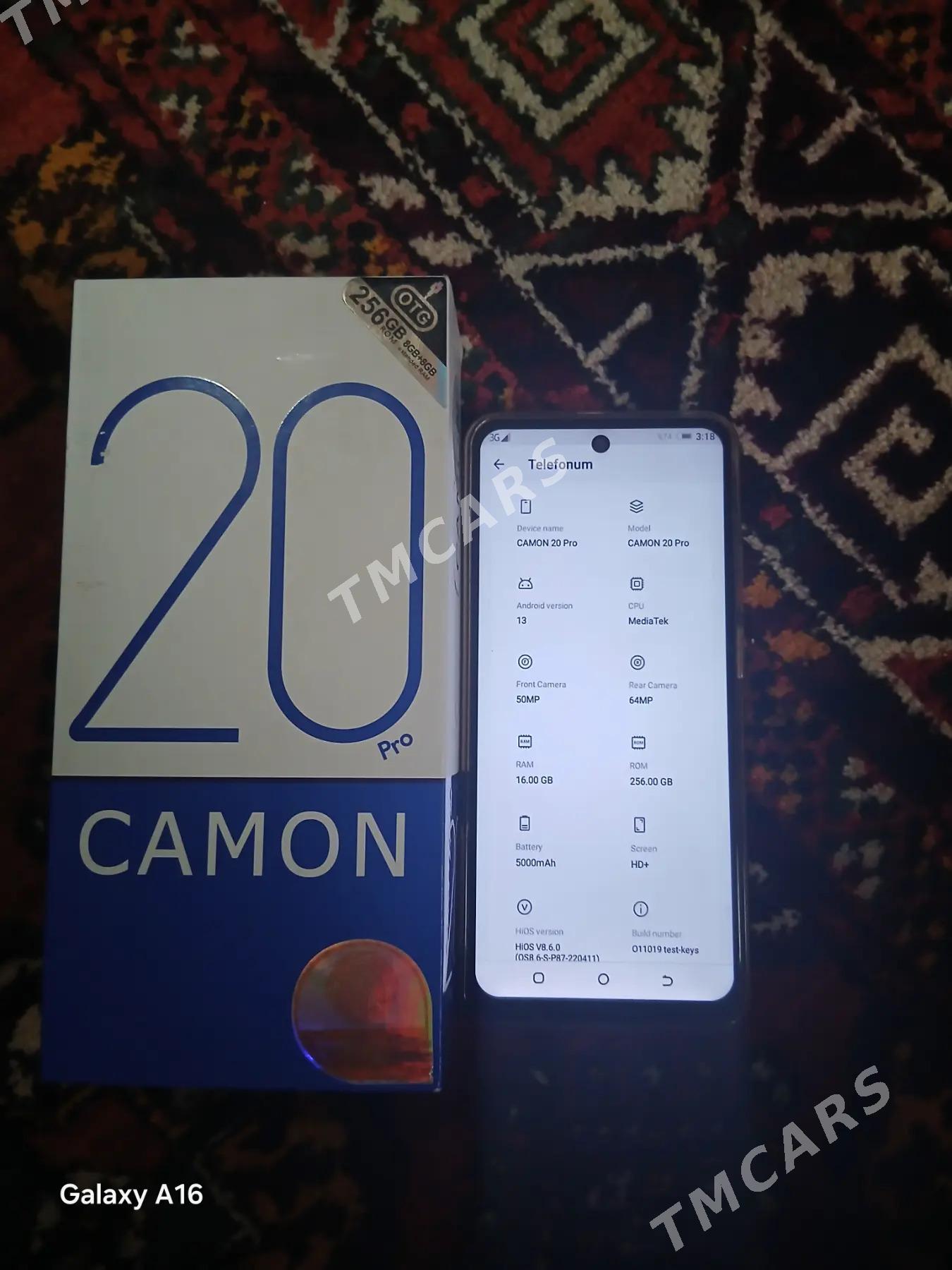 TECNO CAMON 20 PRO 256GB - етр. Туркменбаши - img 4