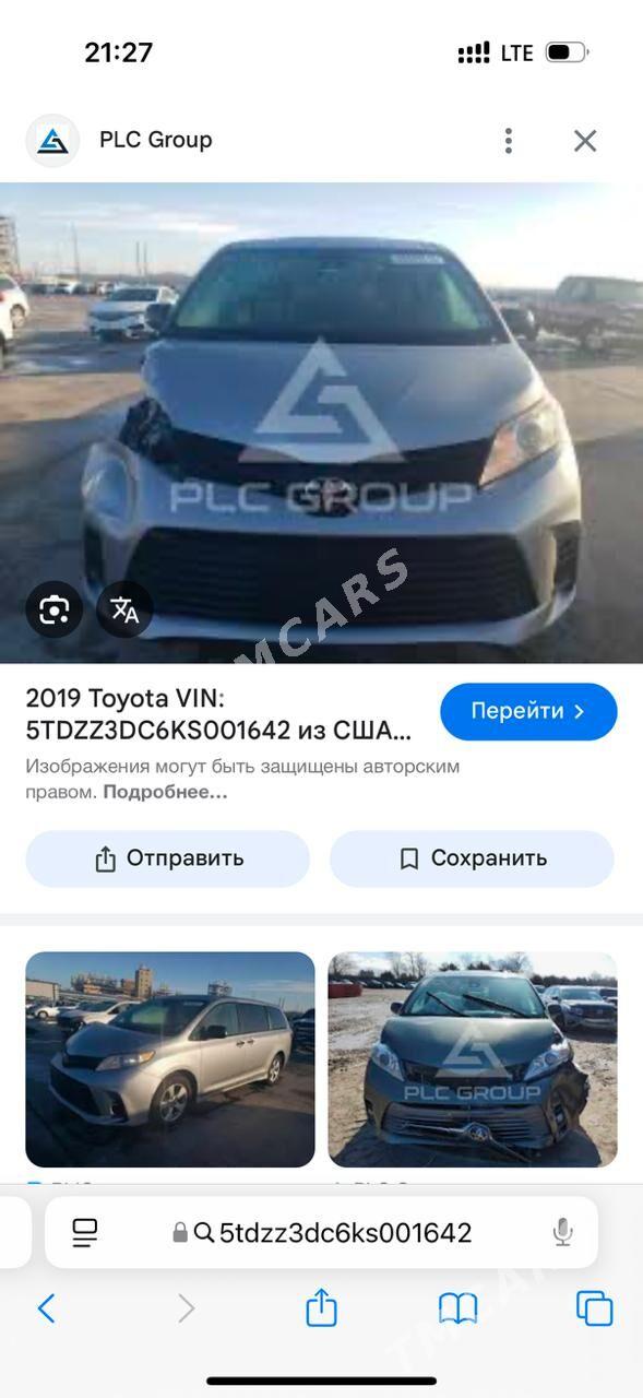 Toyota Sienna 2019 - 390 000 TMT - Дашогуз - img 7