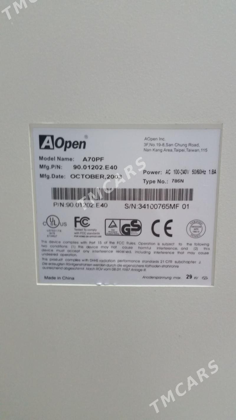 Монитор AOpen A70PF 17", б/у. - Aşgabat - img 2