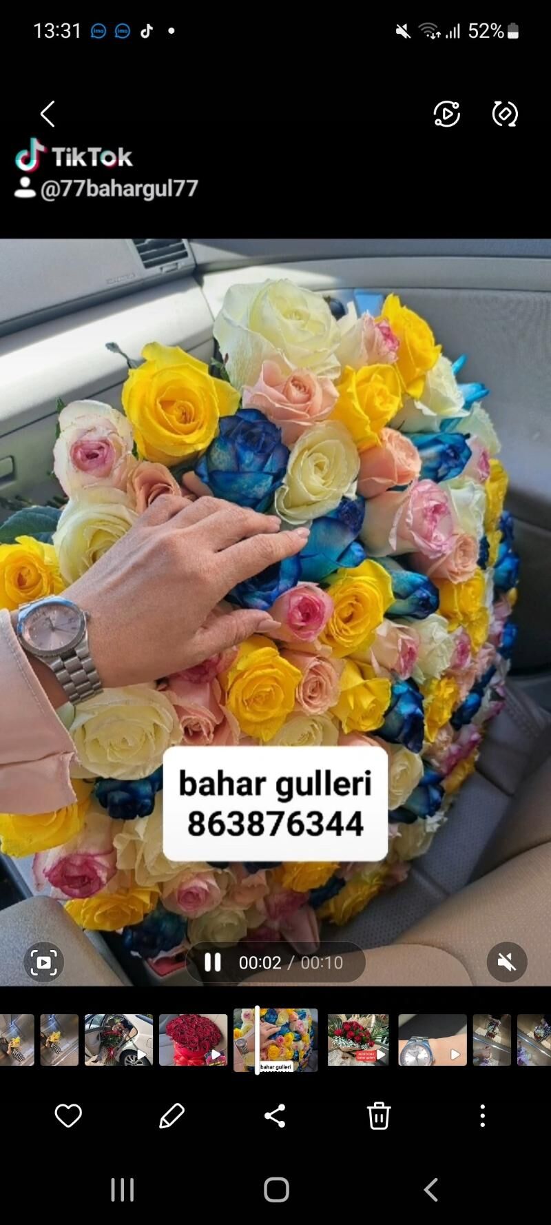 Roza gul,gül,buket,sowgatlyk - Podwoýski köç. (Bitarap Türkmenistan şaýoly) - img 5