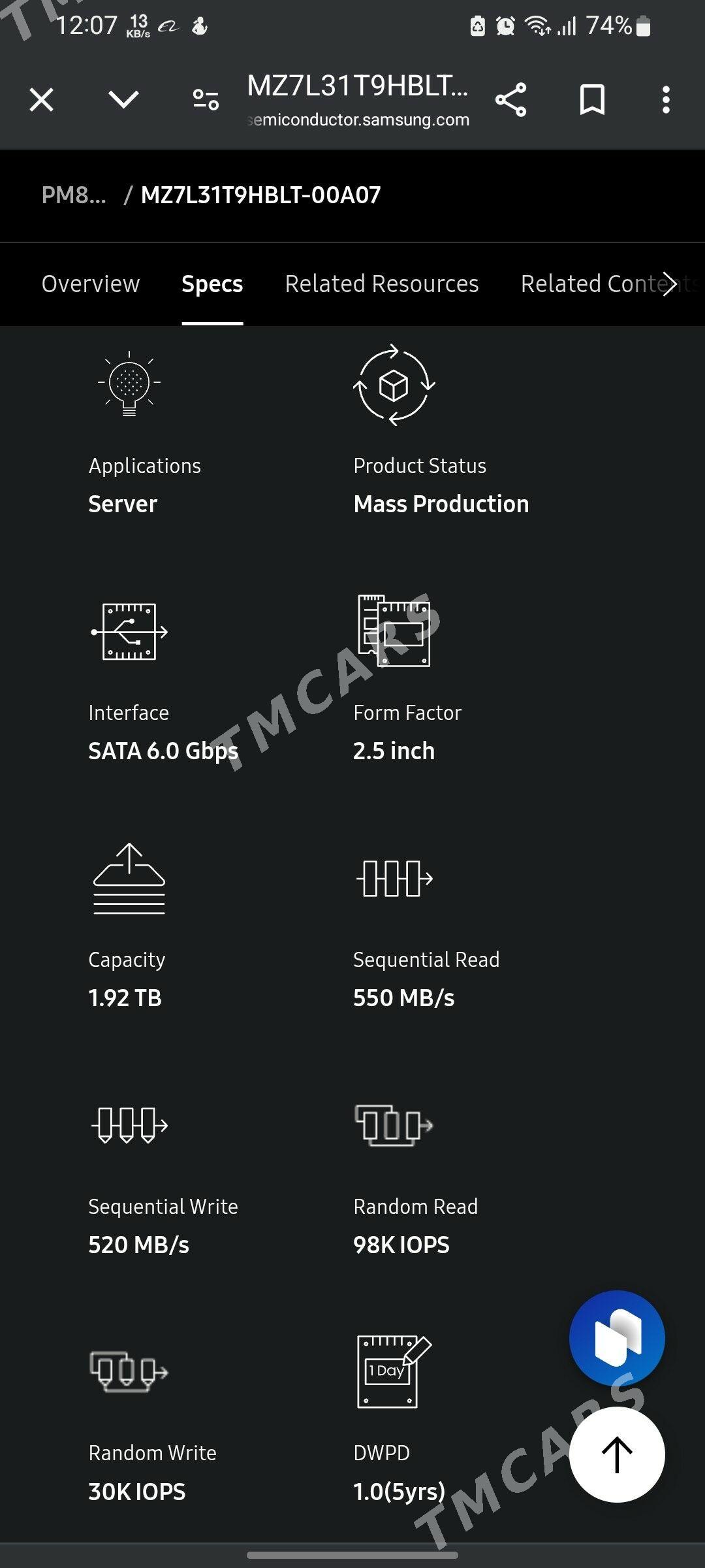 SSD SAMSUNG 2TB (içki) - Aşgabat - img 2