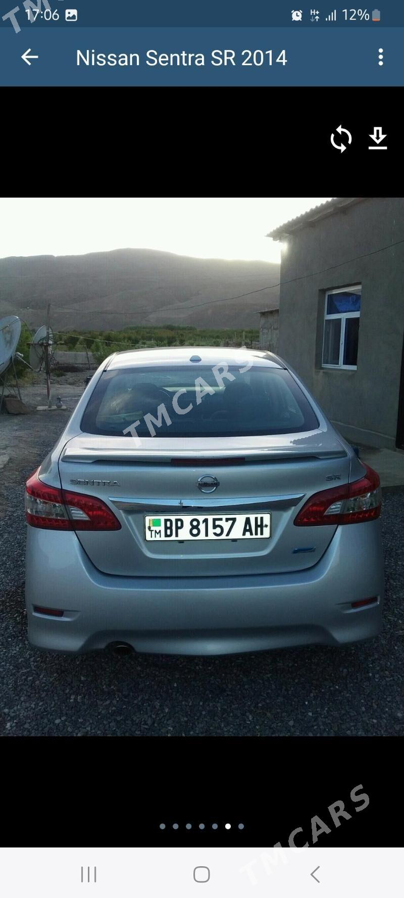 Nissan Sentra 2014 - 120 000 TMT - Гёкдепе - img 2