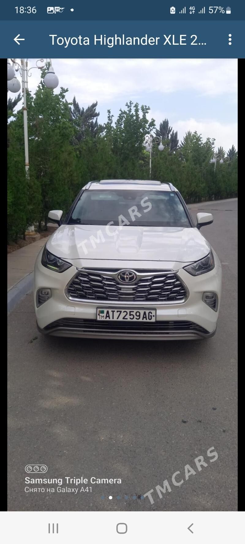 Toyota Highlander 2020 - 770 000 TMT - Aşgabat - img 4