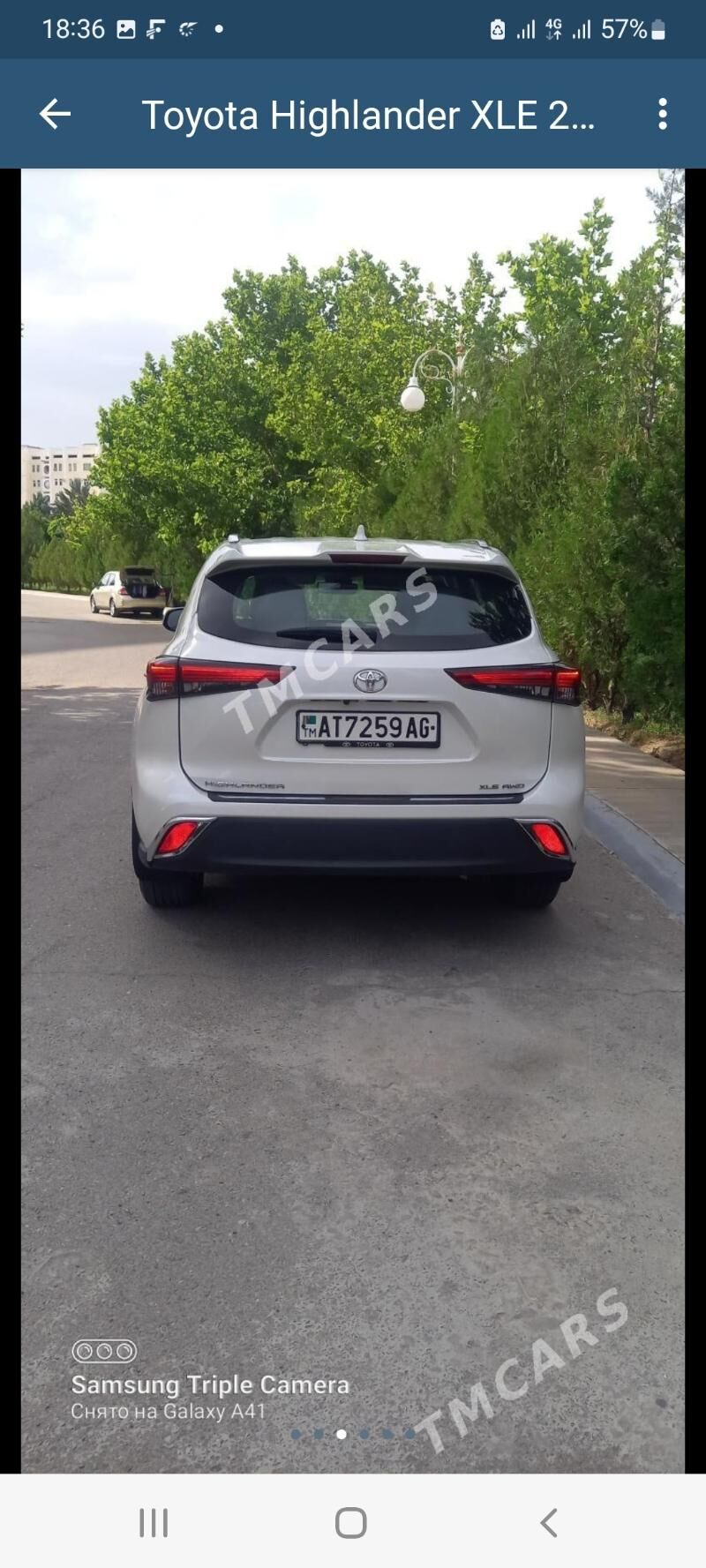 Toyota Highlander 2020 - 770 000 TMT - Aşgabat - img 2