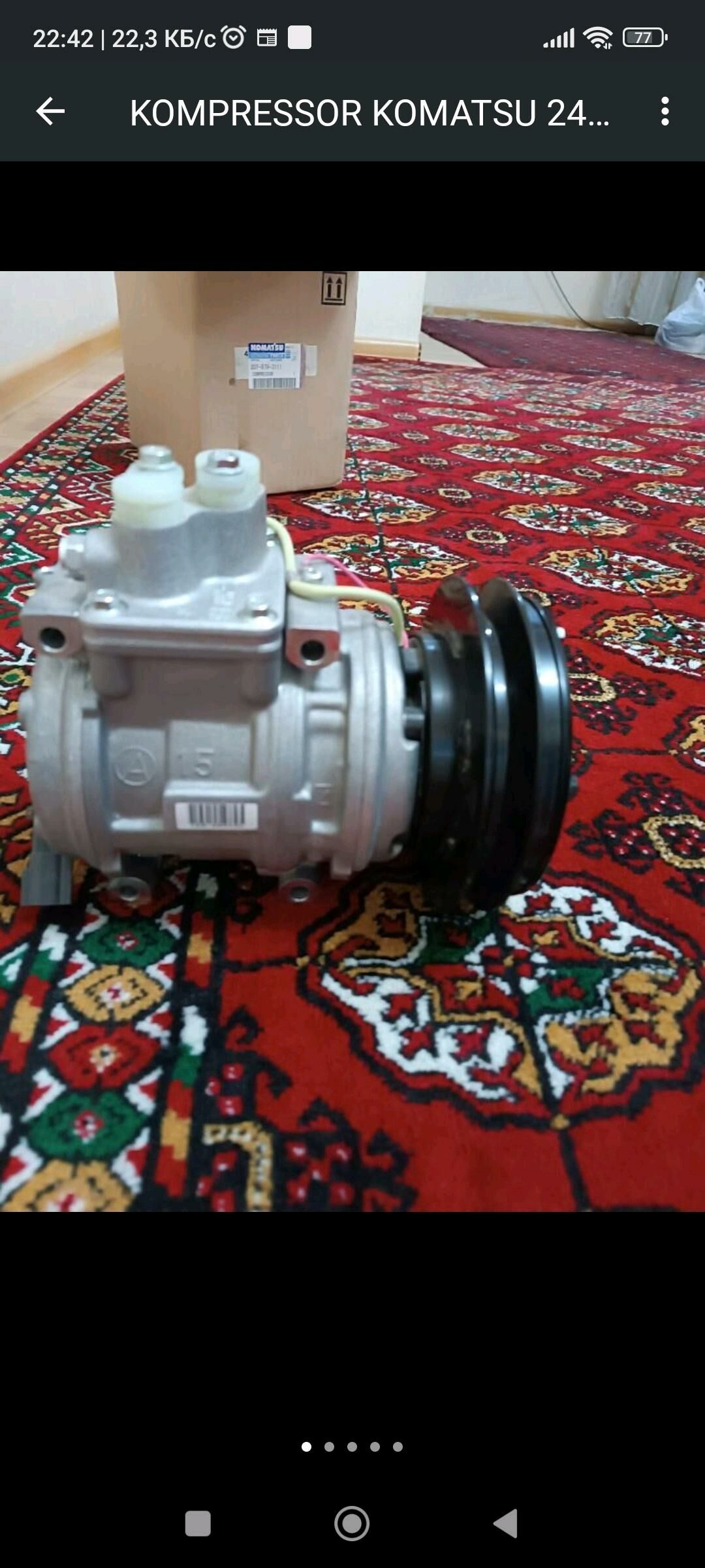 KOMPRESSOR KOMATSU 24V (DENSO) 3 000 TMT - Балканабат - img 2