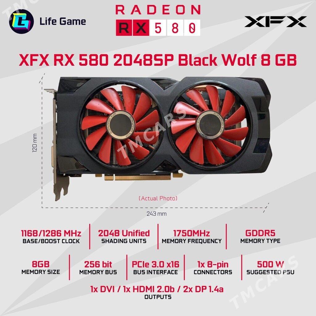 videocart RX 580 8 GB DDR5. - Türkmenabat - img 3