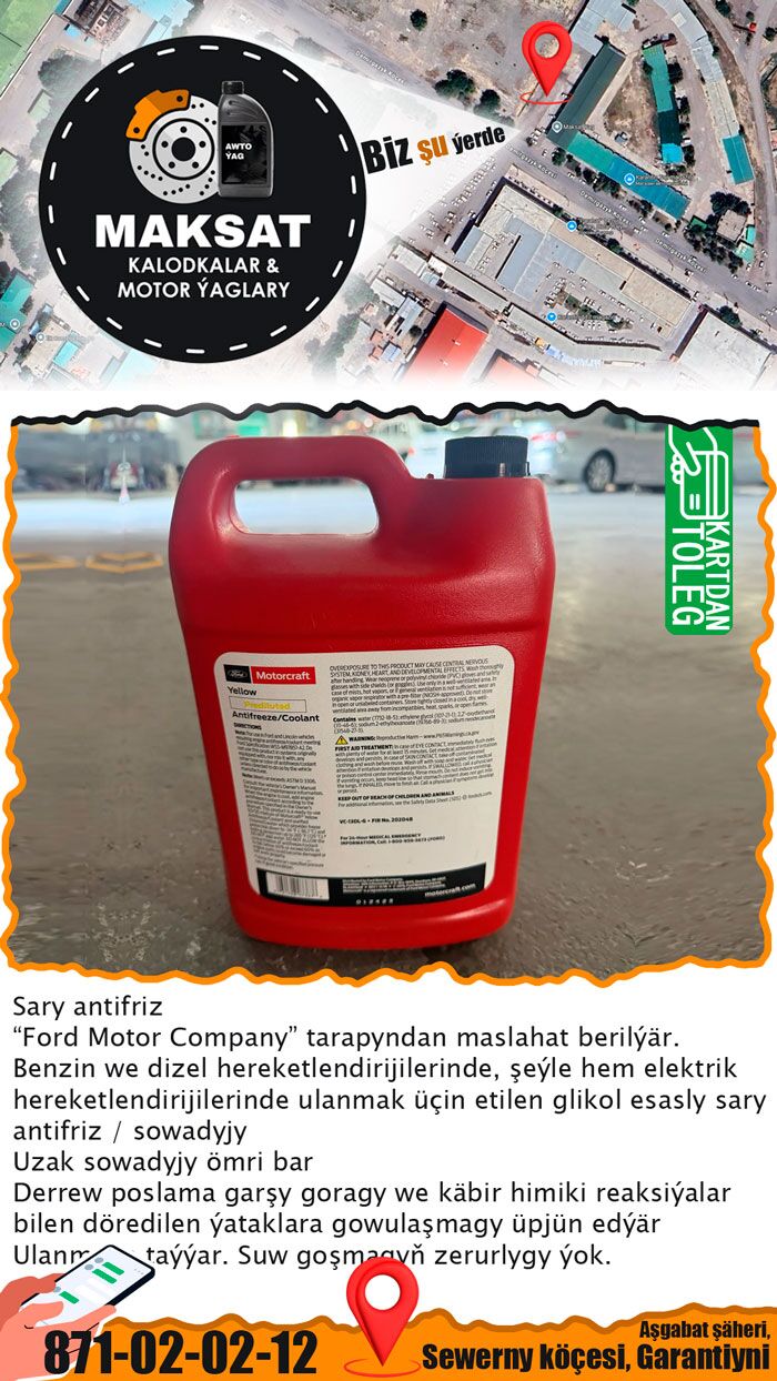FORD SARY ANTIFRIZ АНТИФРИЗ 8 TMT - Aşgabat - img 2