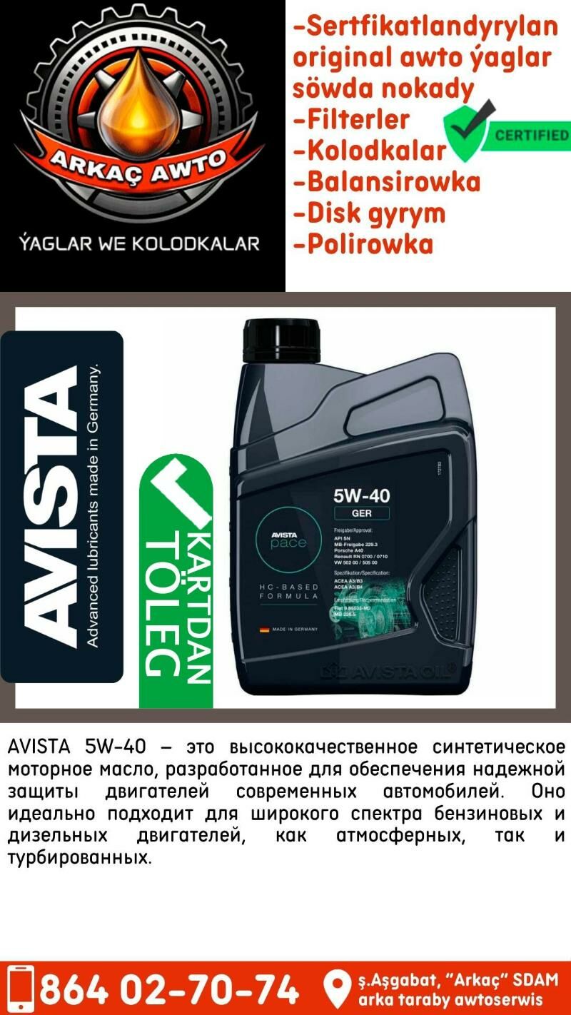 🇩🇪 AVISTA NEMES YAGLARY МАСЛ - Aşgabat - img 2