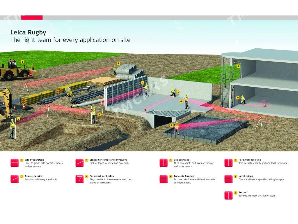 LEICA RUGBY 260SG Rotary Level - Aşgabat - img 6