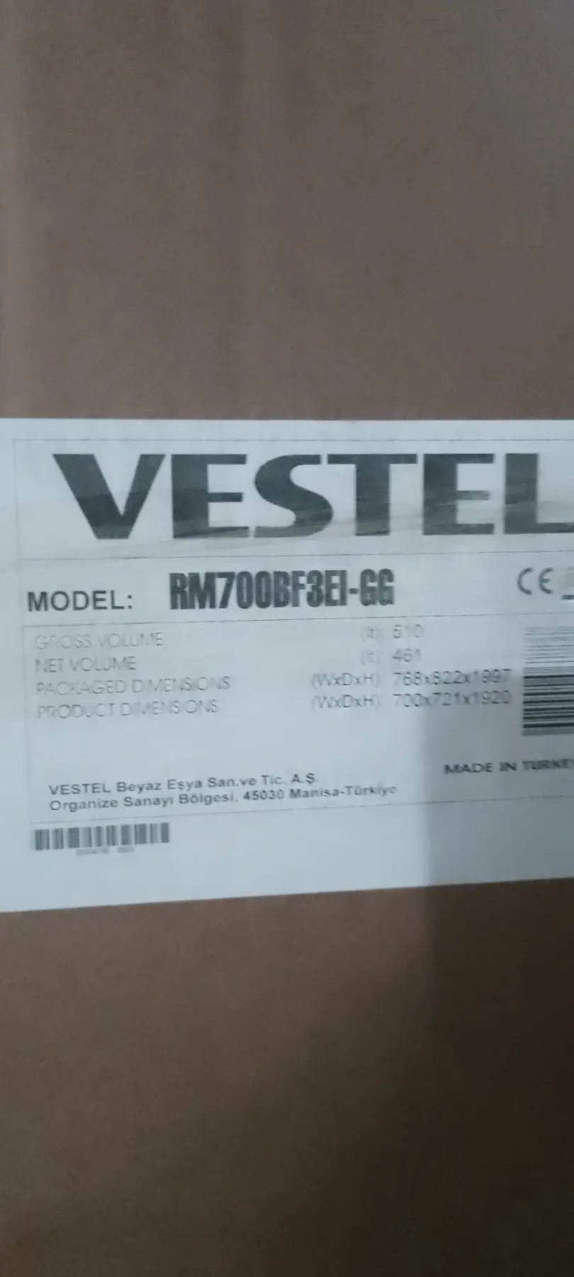 HOLODILNIK VESTEL PAKET NO FRO - Aşgabat - img 5