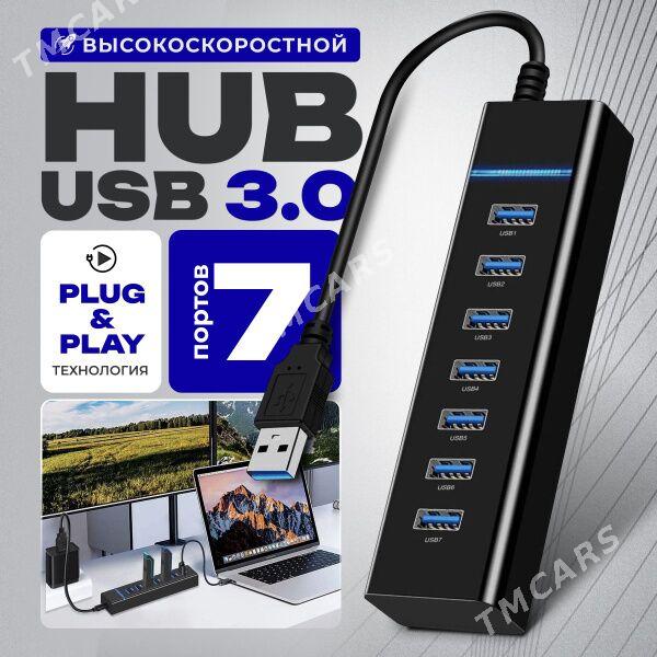 USB HUB 4 PORT 7PORT - Ашхабад - img 2