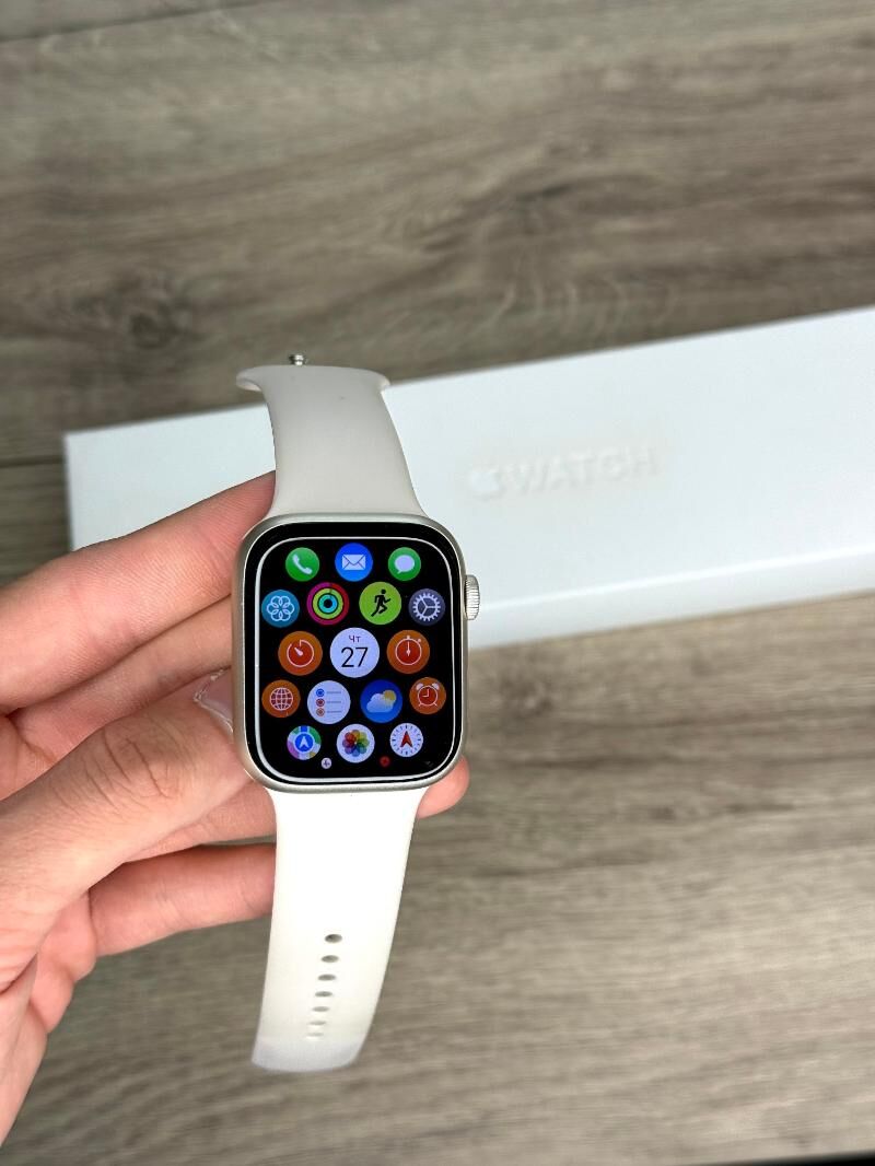 Apple Watch 7 45mm sagat 100% - Ашхабад - img 8