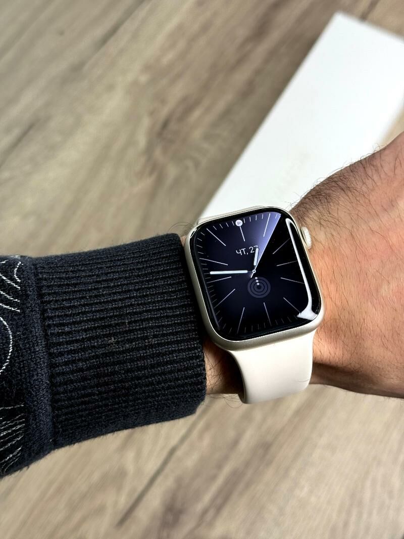 Apple Watch 7 45mm sagat 100% - Ашхабад - img 9