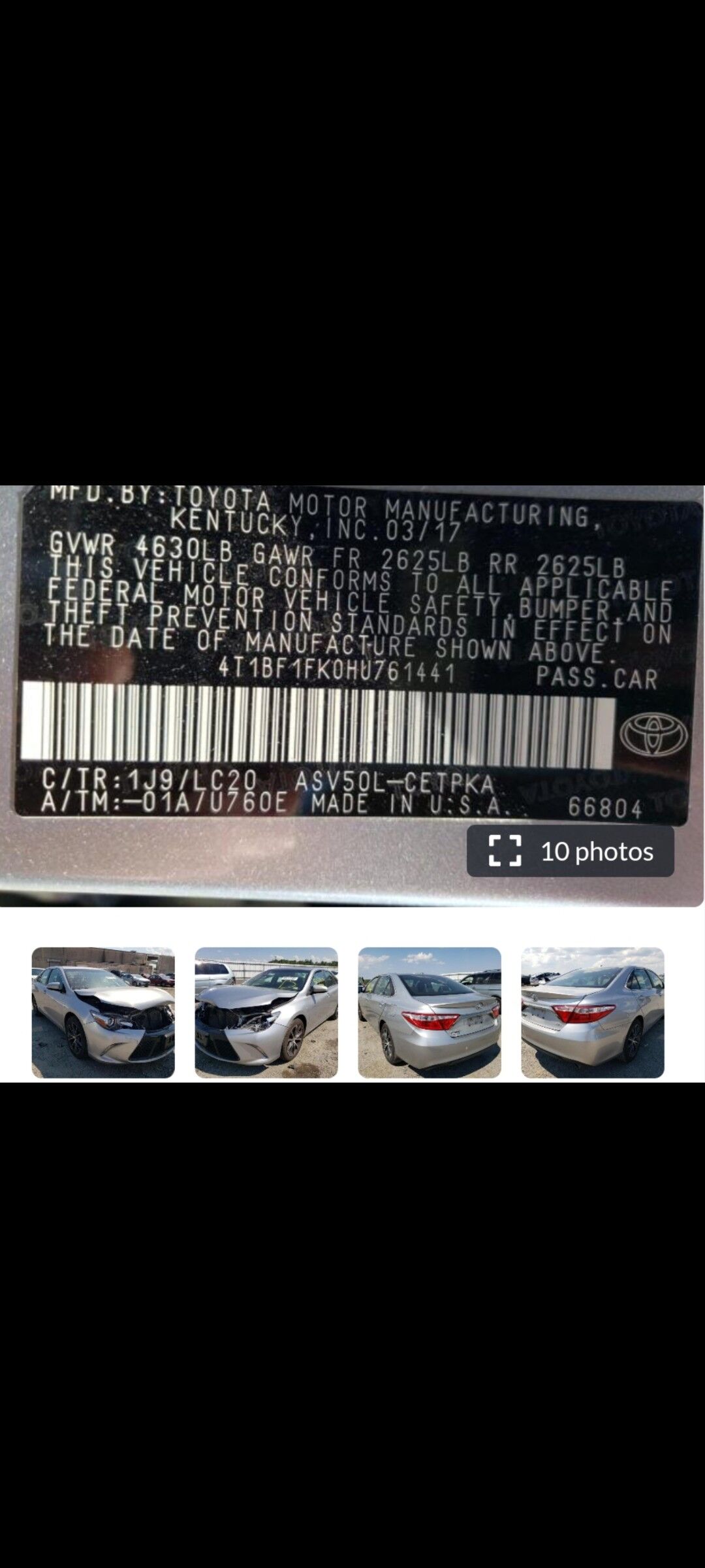 Toyota Camry 2017 - 320 000 TMT - Gubadag - img 8