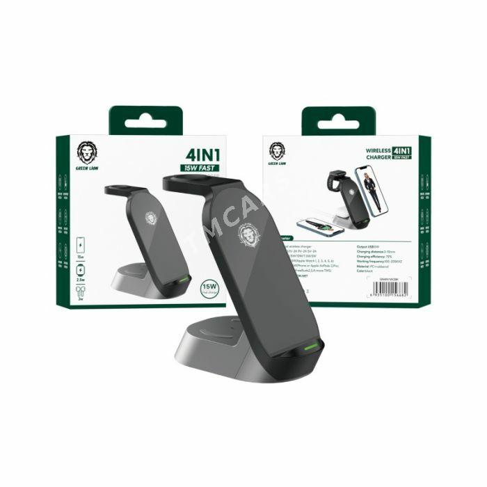 Зарядное устройство Green 4 в 1 Fast Wireless15W - Ашхабад - img 6