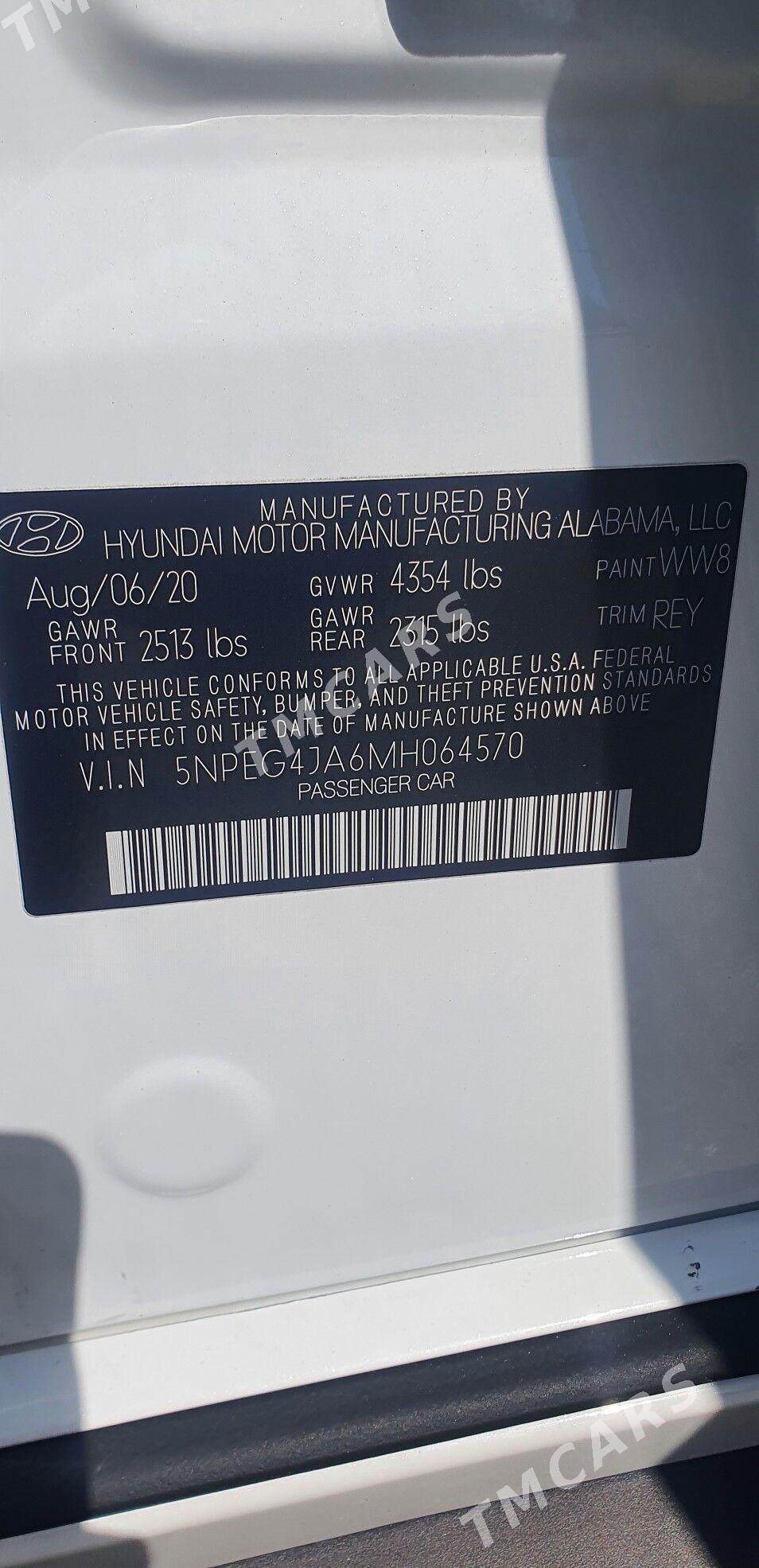 Hyundai Sonata 2020 - 280 000 TMT - Aşgabat - img 6