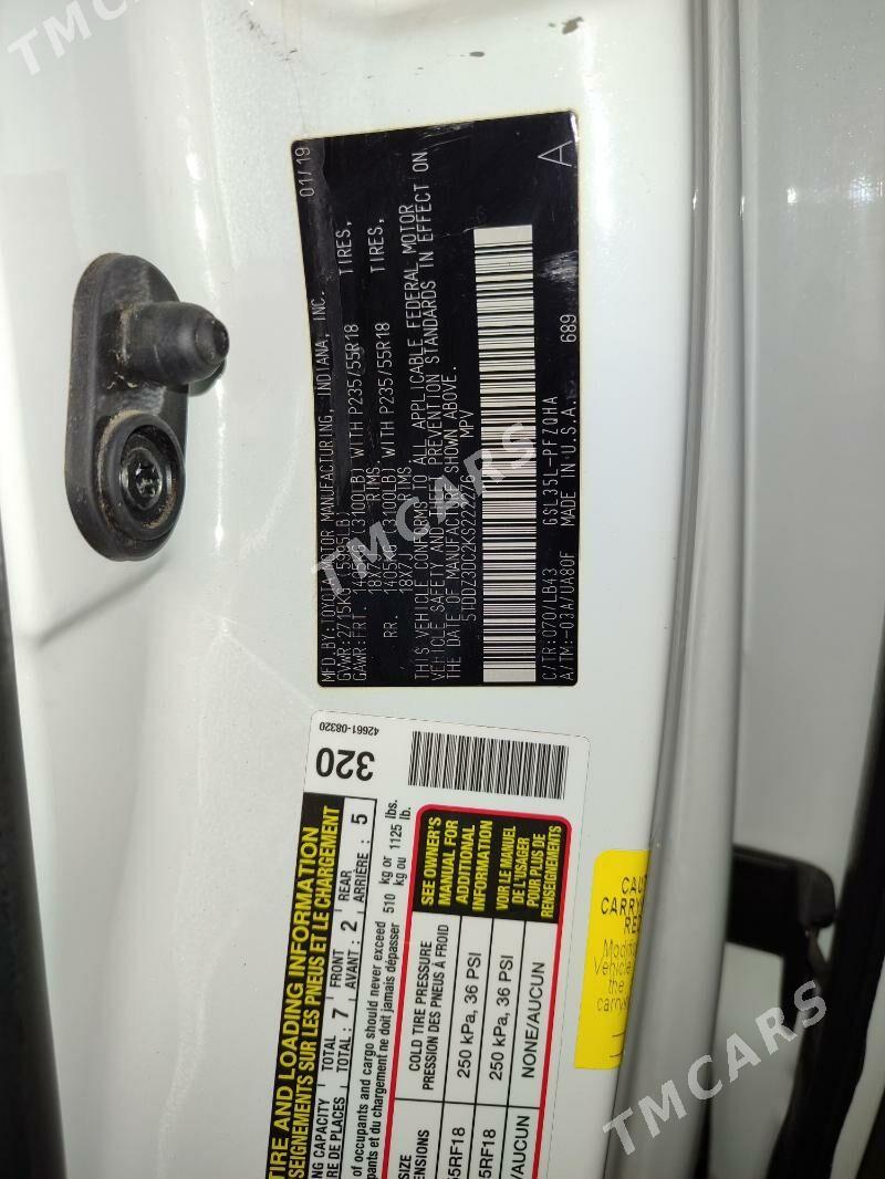 Toyota Sienna 2019 - 460 000 TMT - Mary - img 8