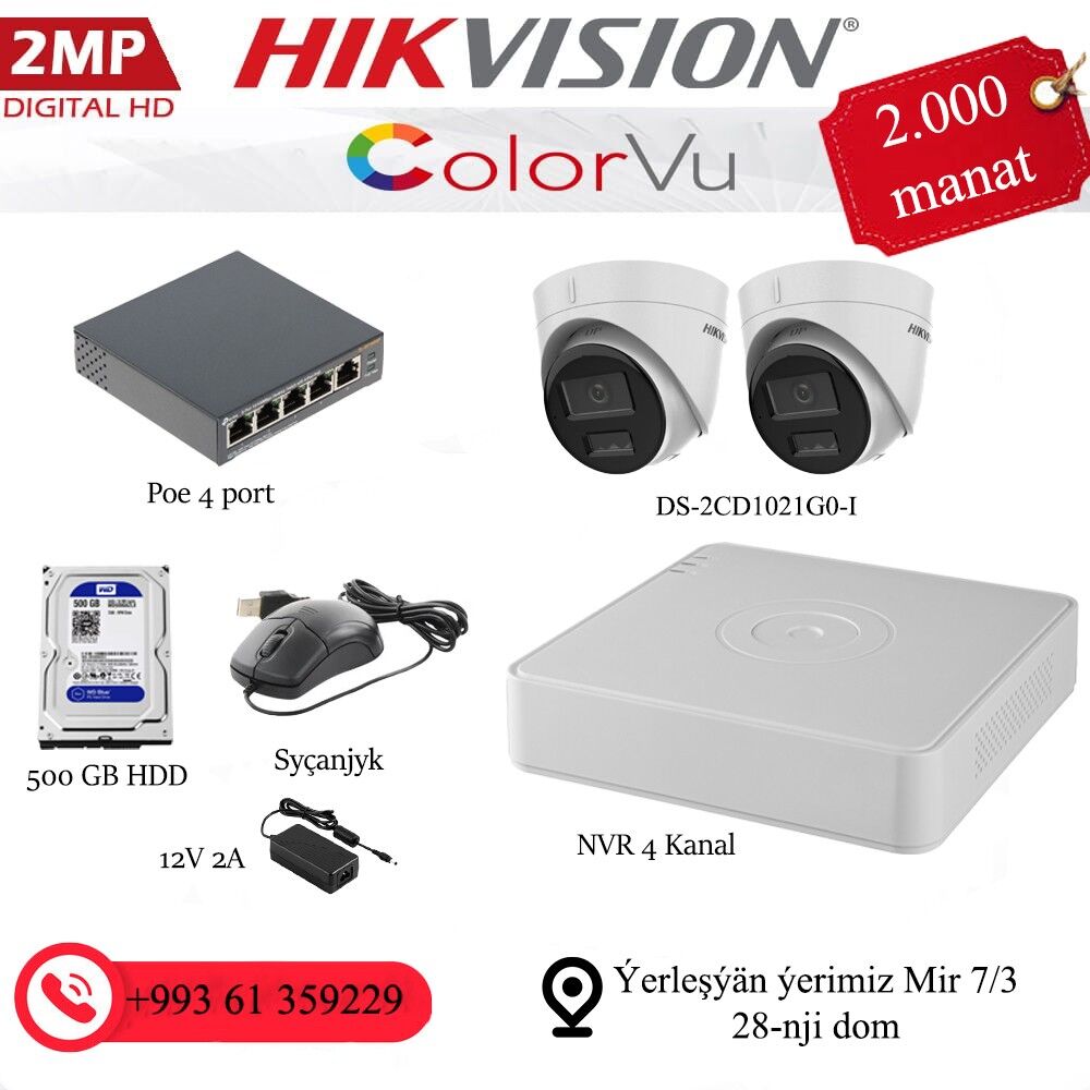 Hikvision kamera - Ашхабад - img 5