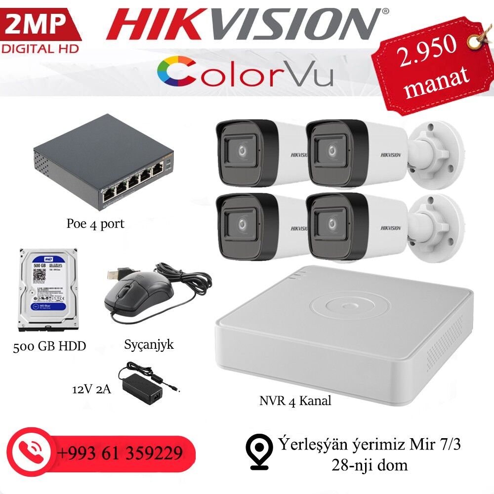 Hikvision kamera - Ашхабад - img 2