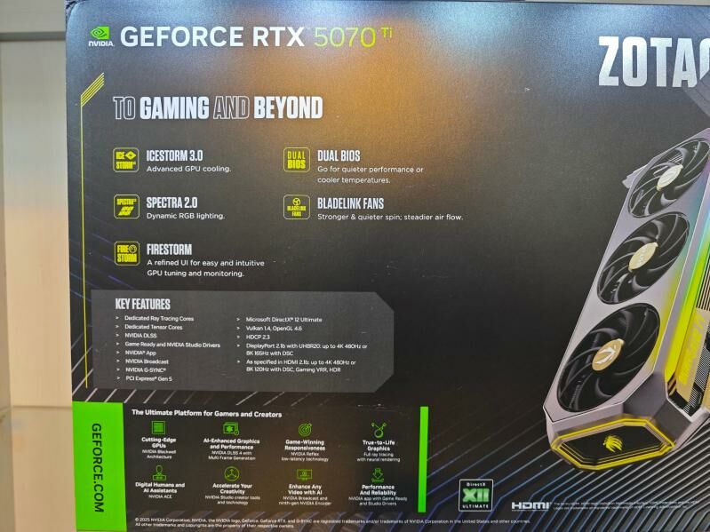 RTX5070 TI ZOTAC AMP EXTREME - Ашхабад - img 7