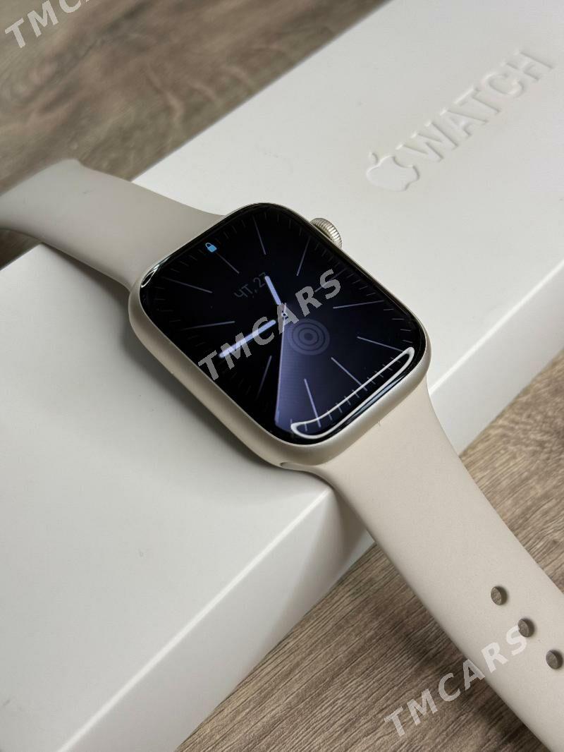 Apple Watch 7 45mm 84%Silver - Ашхабад - img 10