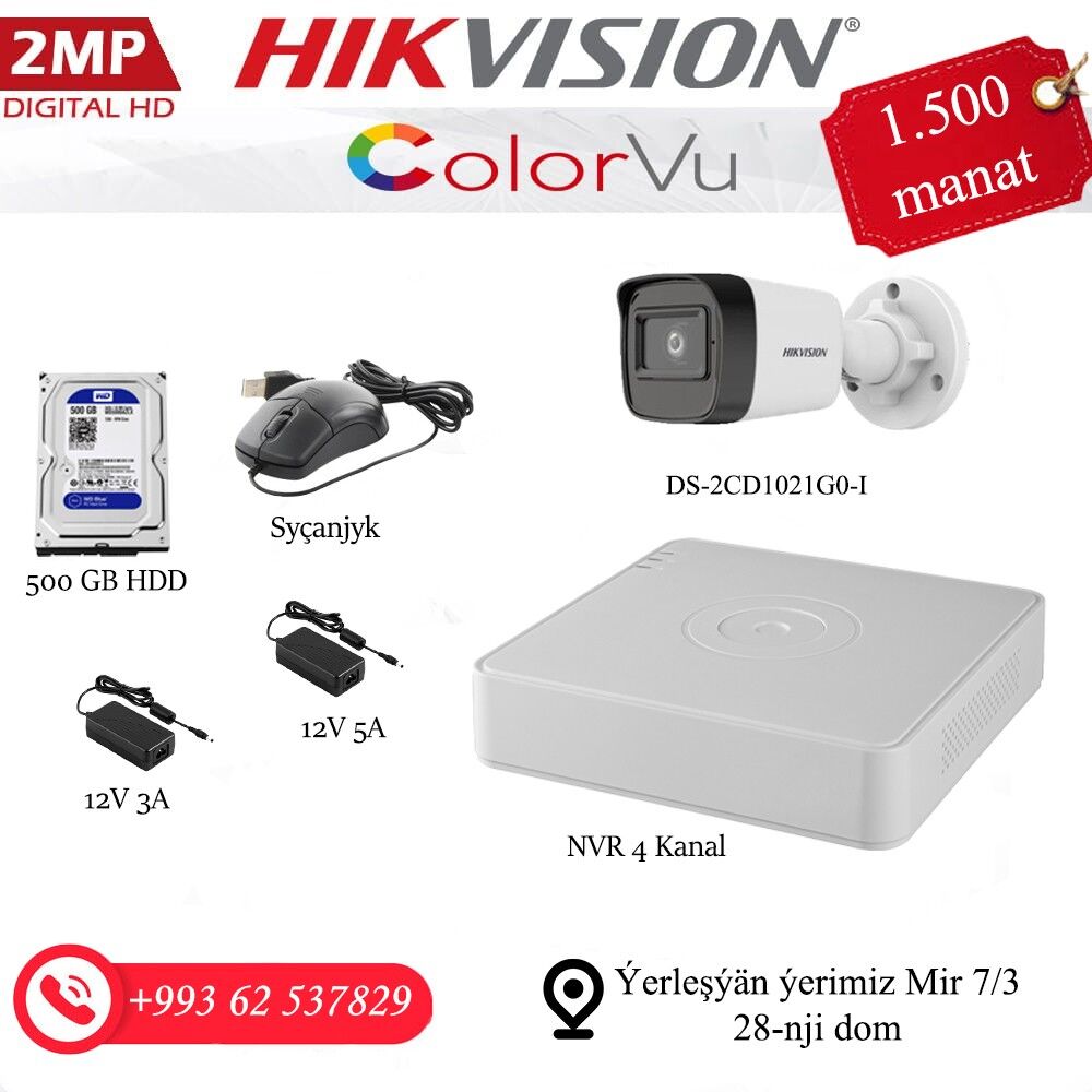 Hikvision kamera we domofon - Ашхабад - img 9