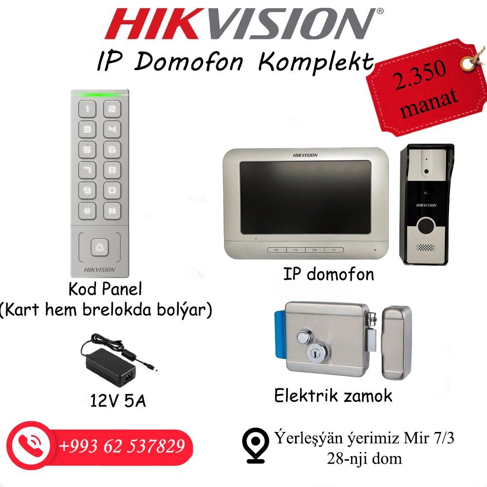 Hikvision kamera we domofon - Aşgabat - img 4