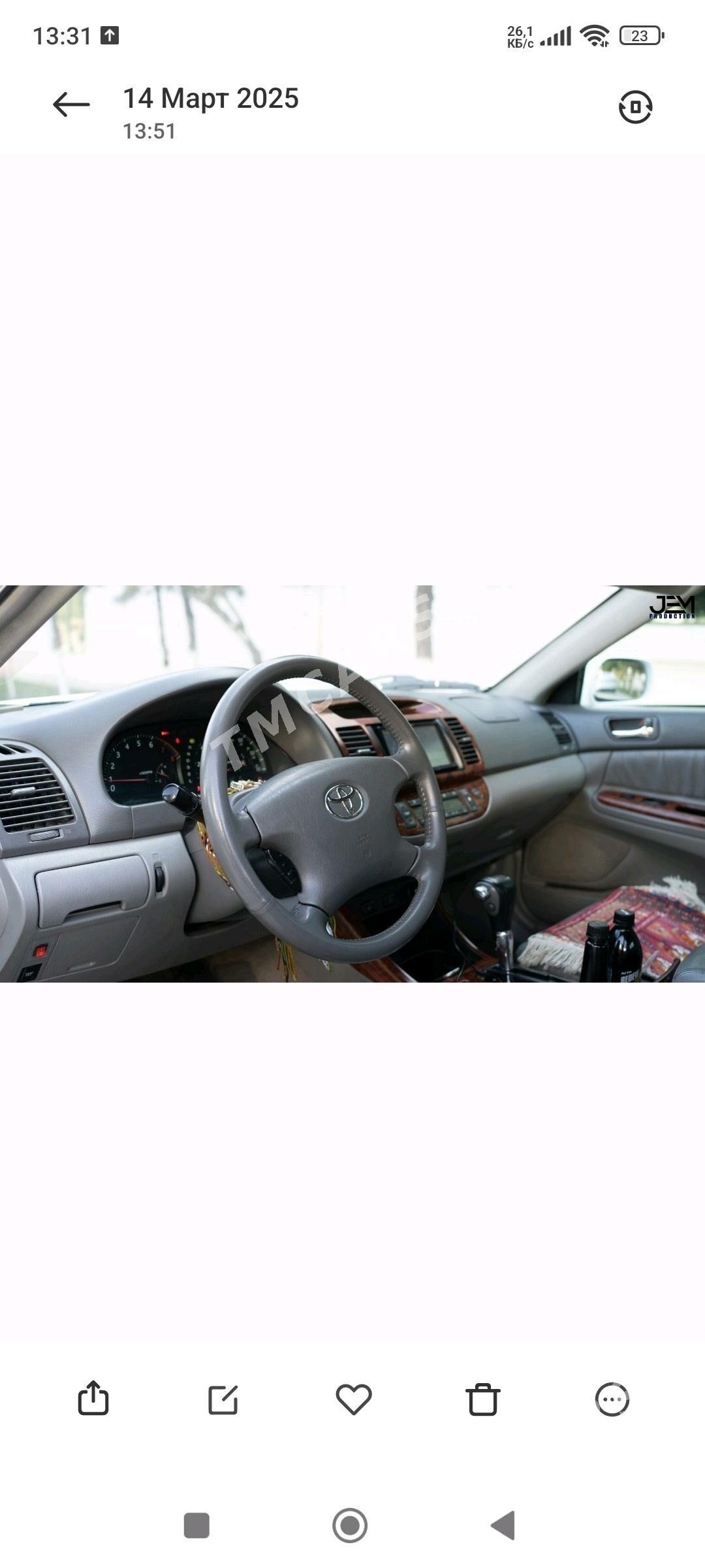 Toyota Camry 2004 - 170 000 TMT - Мары - img 3