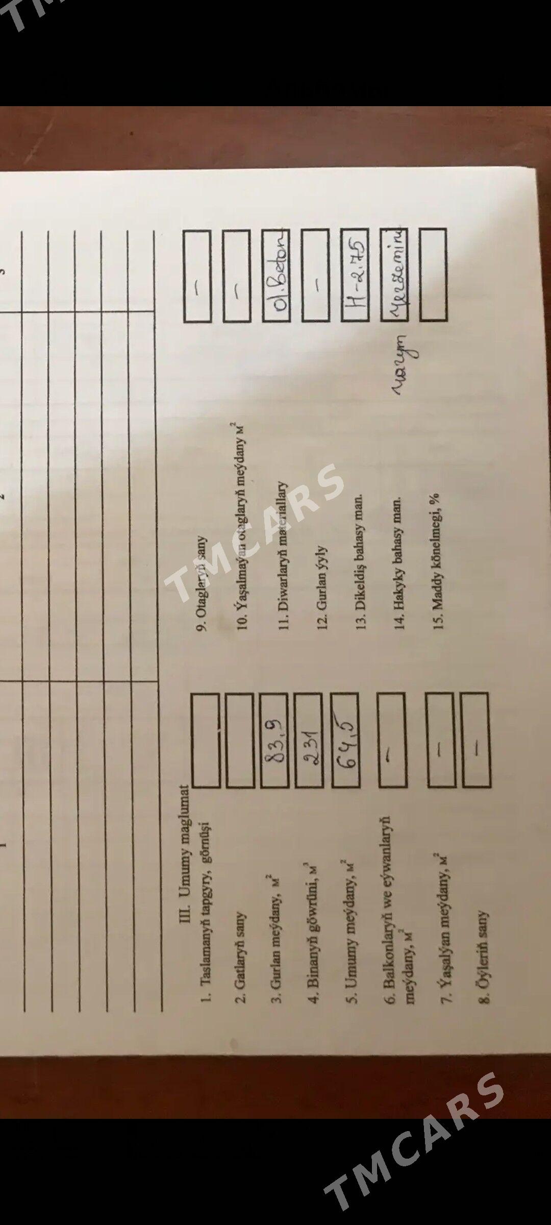 Mir4 podwal 84m² - Aşgabat - img 2