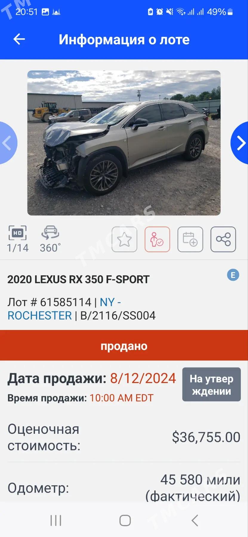 Lexus RX 350 2020 - 590 000 TMT - Ашхабад - img 6