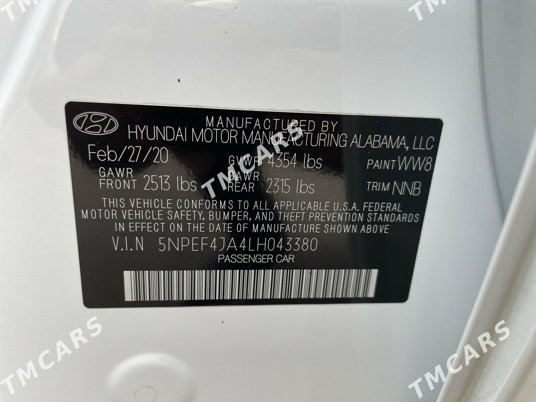 Hyundai Sonata 2020 - 316 000 TMT - Кипджак - img 3