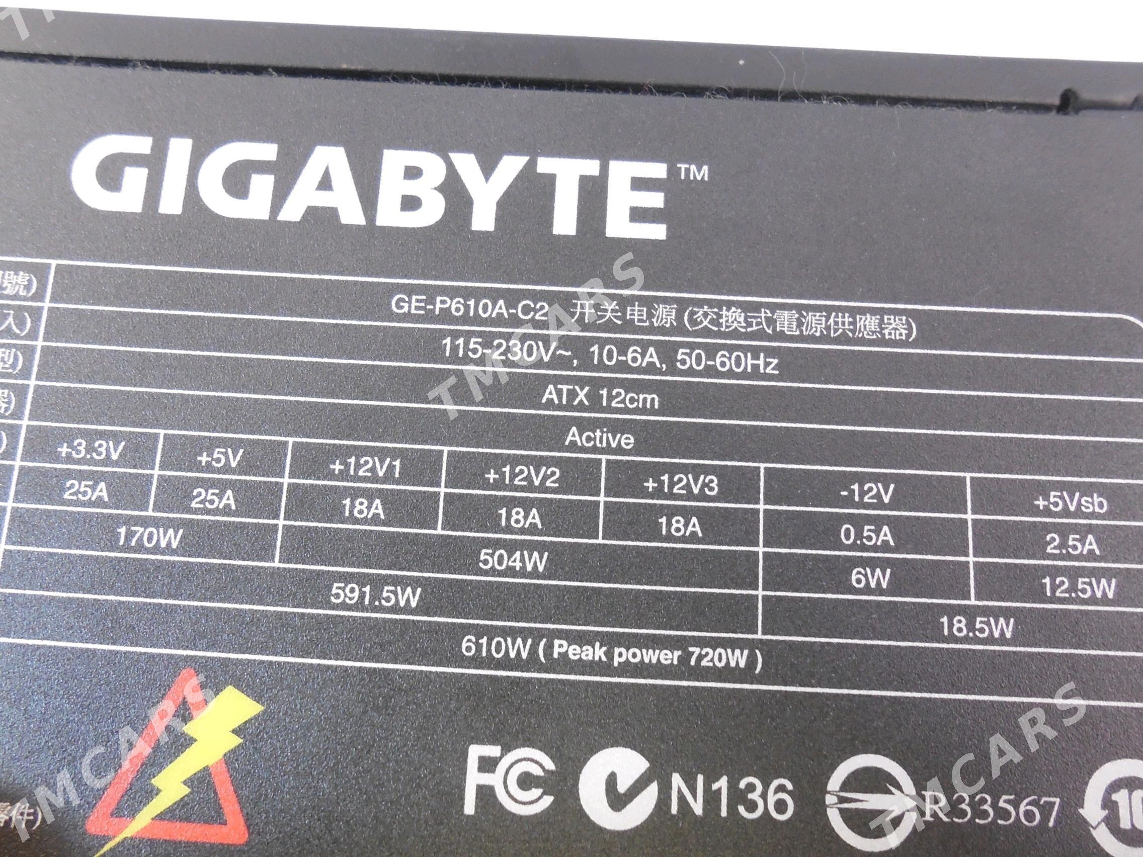 Блок питания Gigabyte 610 w - Türkmenabat - img 2