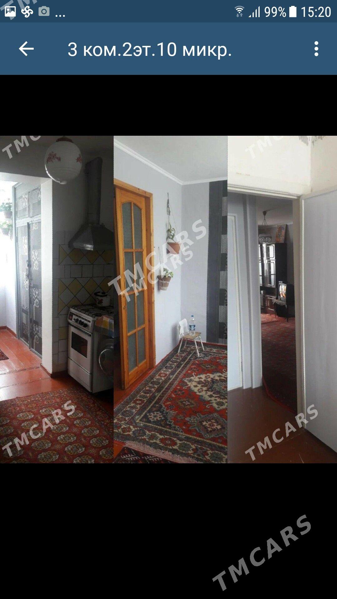 10микр.3ком.кв.2эт. - Ашхабад - img 2