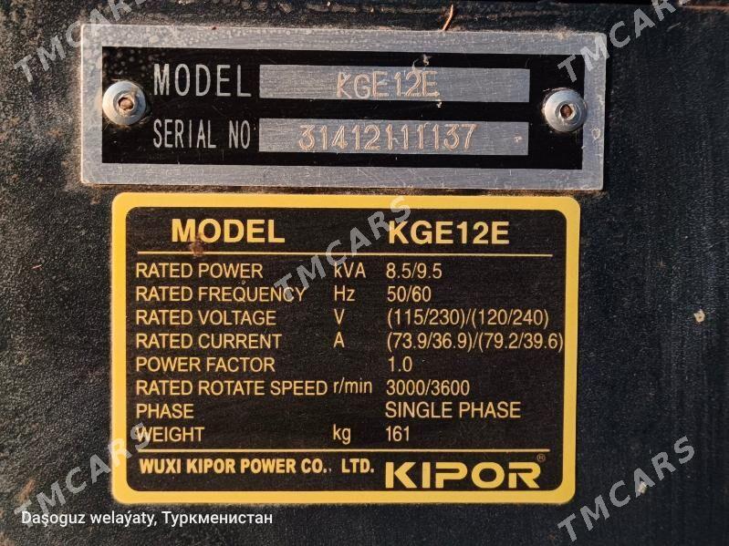 KIPOR GENERATOR  DWIŹOK 9.5.KV - Daşoguz - img 6