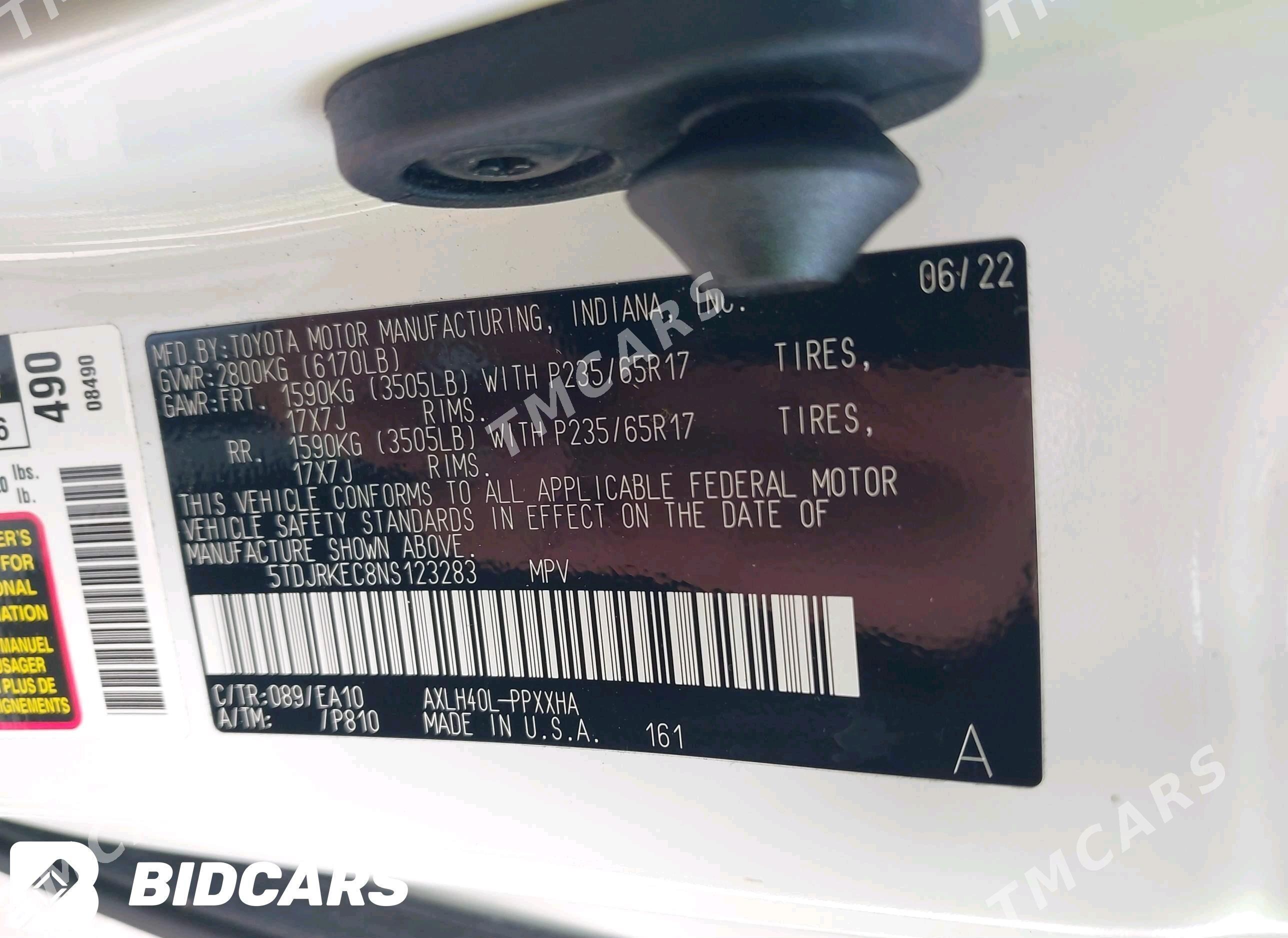 Toyota Sienna 2022 - 600 000 TMT - Mary - img 10