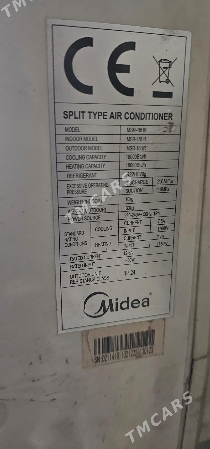 сплит бу. мидеа 60м² - Ашхабад - img 2