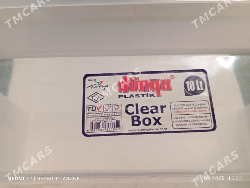 Clear box Dunya plastik 10 lt - Туркменабат - img 4