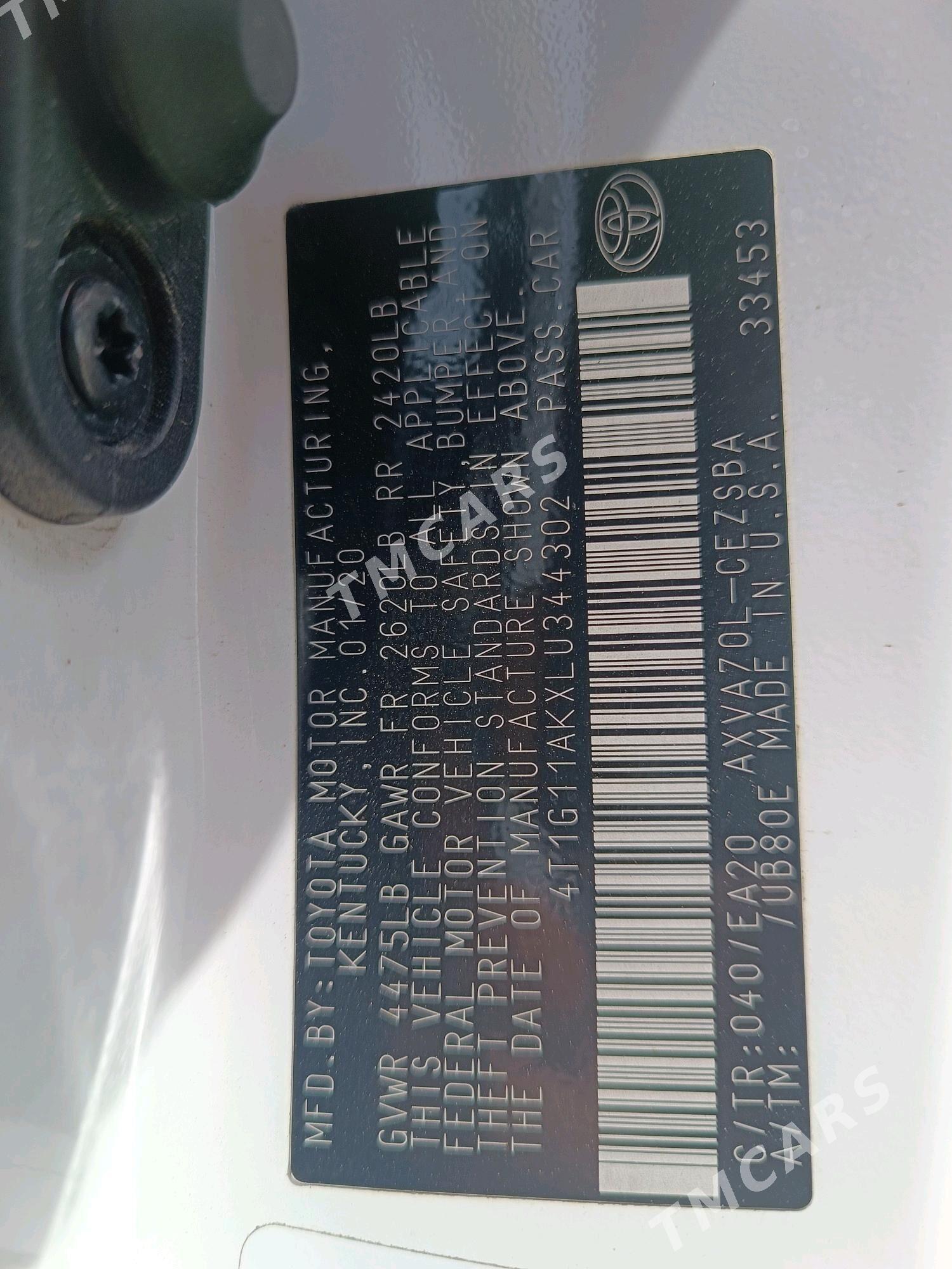 Toyota Camry 2020 - 320 000 TMT - Kerki - img 5