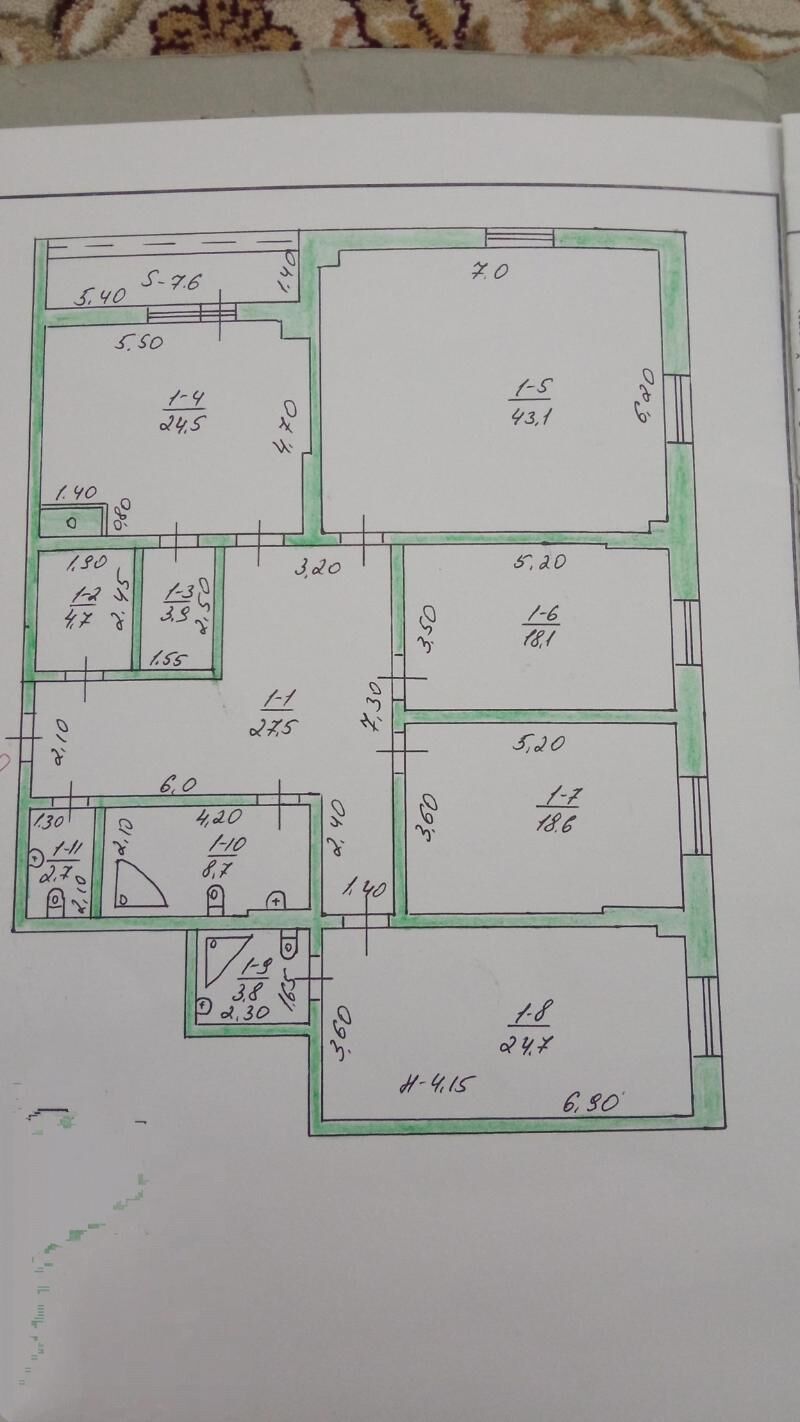  Элитка 4 ком 200 м² Срочно - Aşgabat - img 5