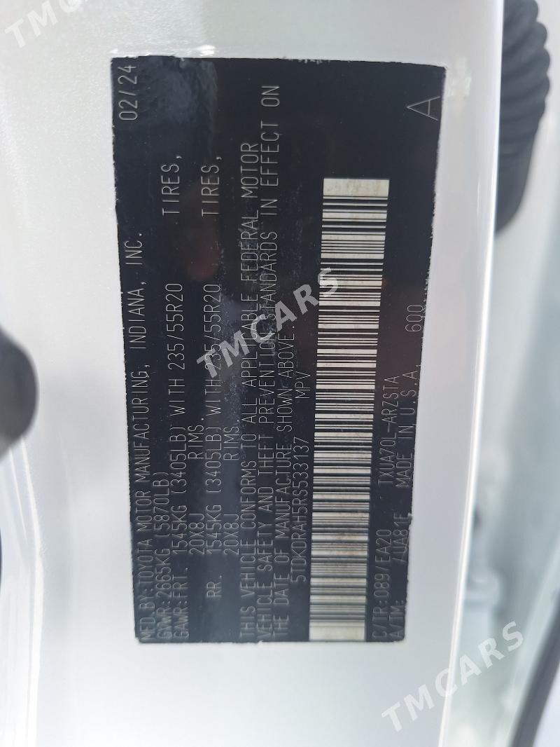 Toyota Highlander 2024 - 490 000 TMT - Mary - img 5